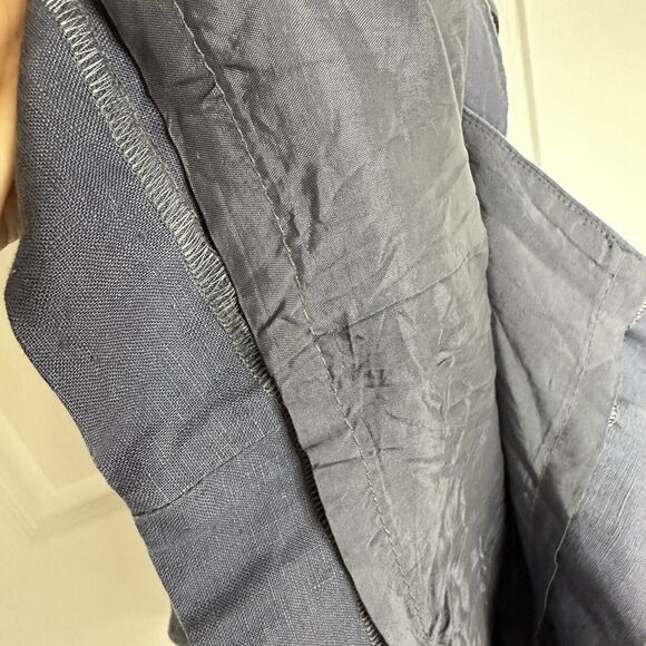 Brooks Brothers Dress Women's 10 Collared Preppy Lined Linen Rare Vintage - Picture 8 of 8